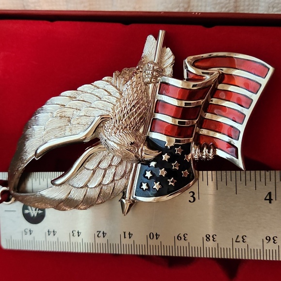 Gorham vintage NIB EAGLE of LIBERTY silverplated ornament - Picture 3 of 3
